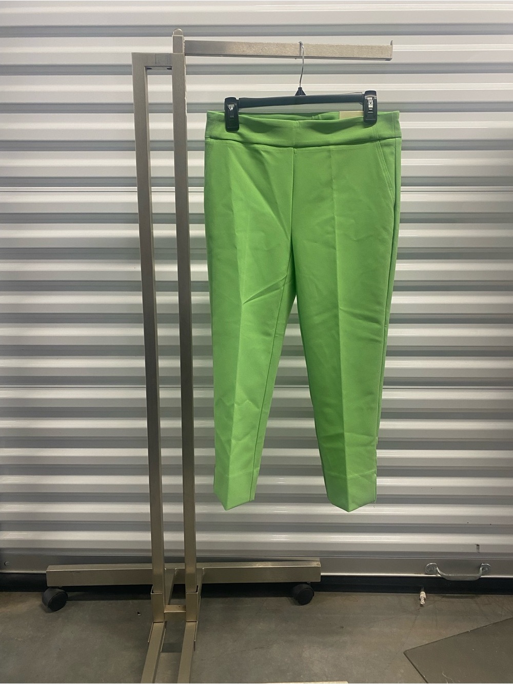 Rachel Zoe Bright Lime Cropped Slim Pants